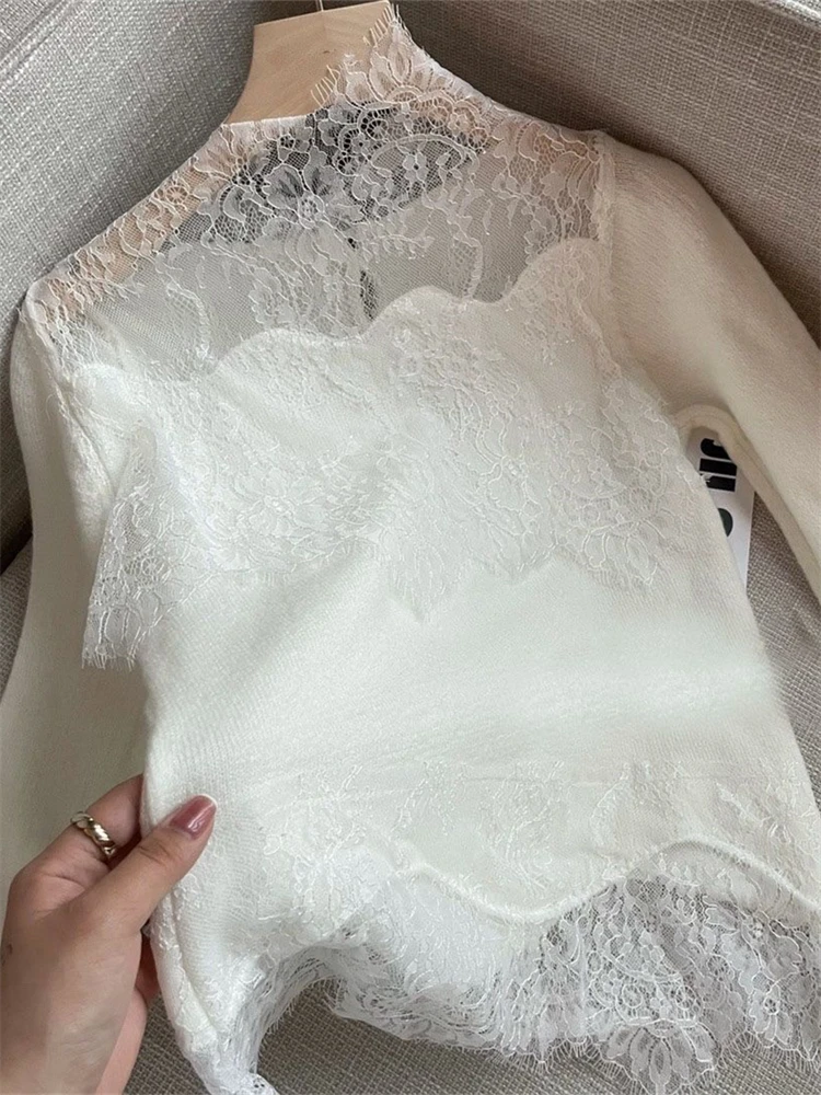 

New Thin Summer Top Sexy T Shirt Women Elasticity T-Shirt Korean Style Woman Clothes Slim Tshirt Female Casual Long Sleeve Tops