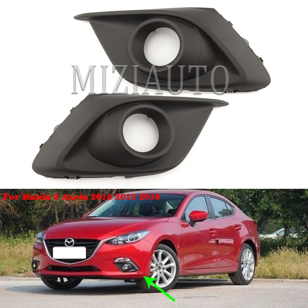 For Mazda 3 Axela 2014 2015 2016 Fog Lights Cover Hoping headlight Auto Fog Lamp Hood headlights BKD1-50-C11 BKD1-50-C21