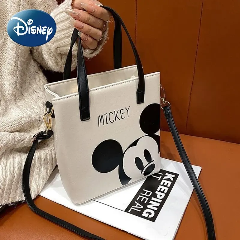 Disney Purse Shoulder Bag for Women Girls Cute Mickey Mouse Tote High Quality Handbag for Birthday Gift Free Shipping