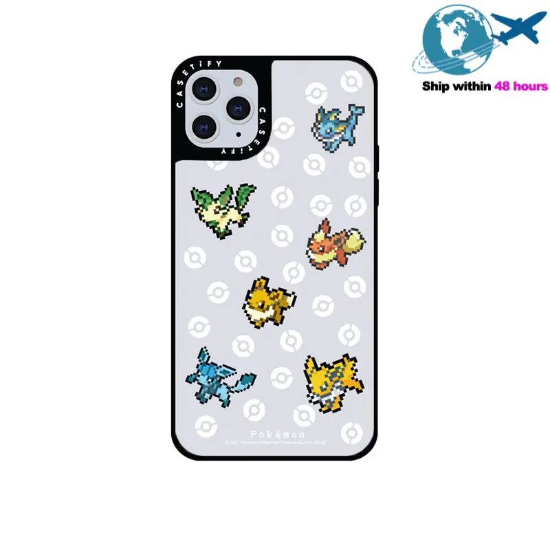 

CASETIFY Pokemon Mirror Case For IPhone 11 12 13 14ProMax 11 12 13 14Pro XsMax XR X XS 6S 7 8 SE 7P 8P 14Plus Back Cover E0526