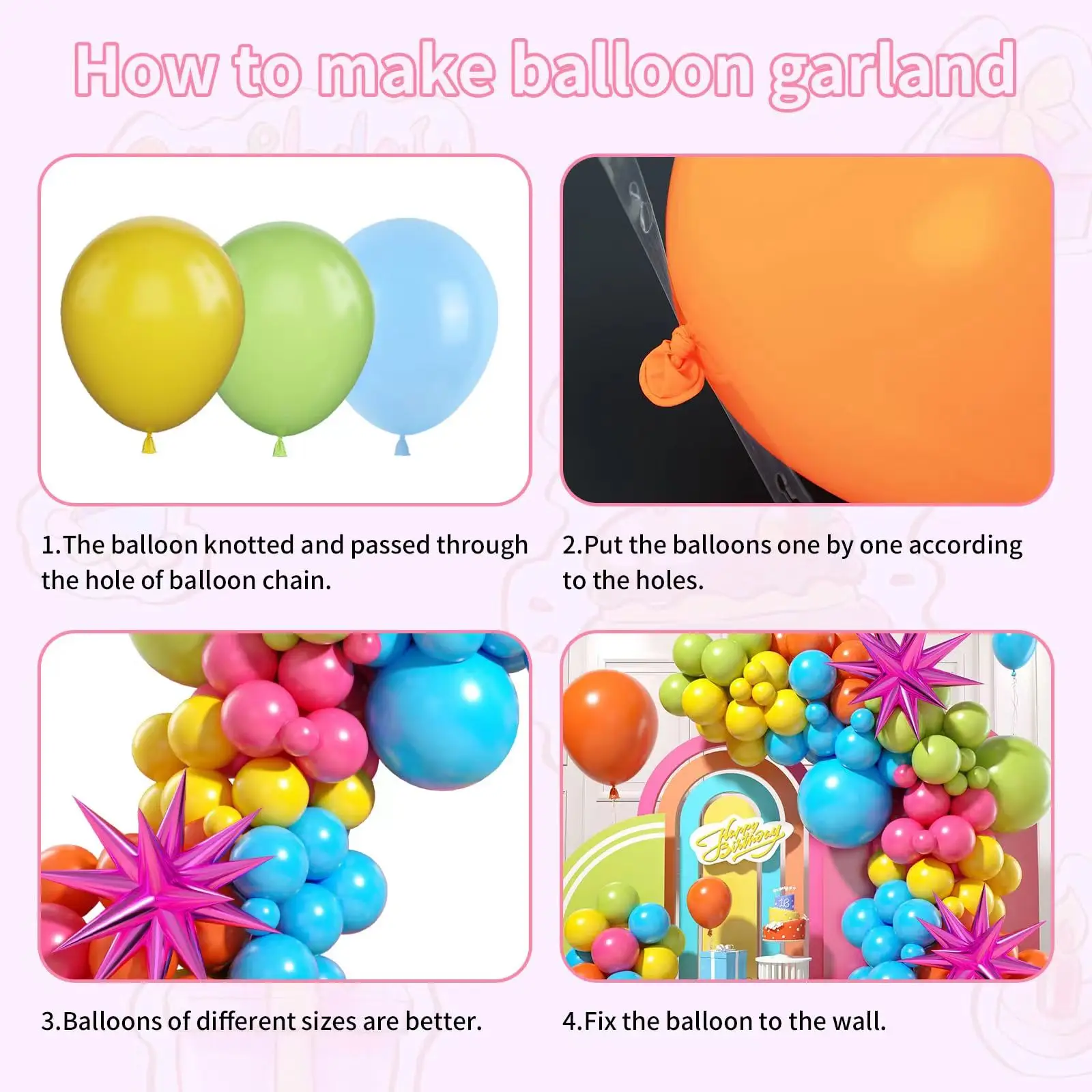 Набор воздушных шаров 108 шт