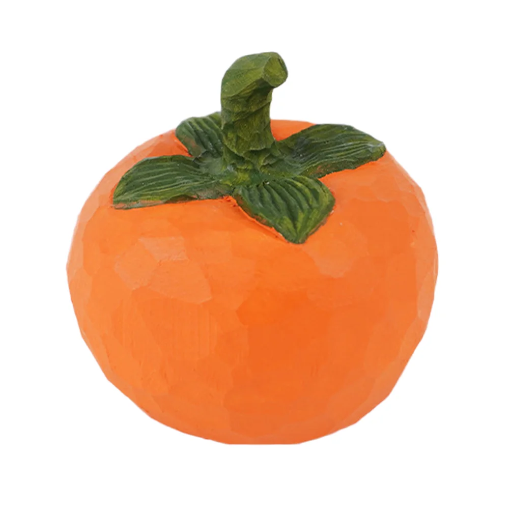 

Artificial Fruits Model Wooden Persimmon Lifelike Persimmon Ornament for Home Kitchen Table Cabinet Party Decor Photo Props