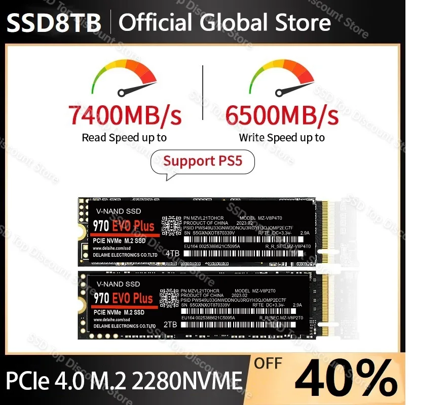 

SSD Nvme M.2 PCIe3.0 * 4 SSD Cepat Baca Tulis M2 SSD 1TB Solid State Hard Disk M.2 Nvme 2280 Internal Hard Disk Hdd untuk Laptop