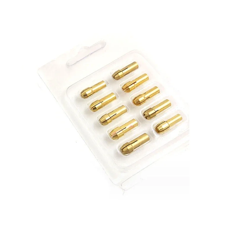 10-11 шт./набор латунные зажимные патроны для дрели 0 5-3 2 мм