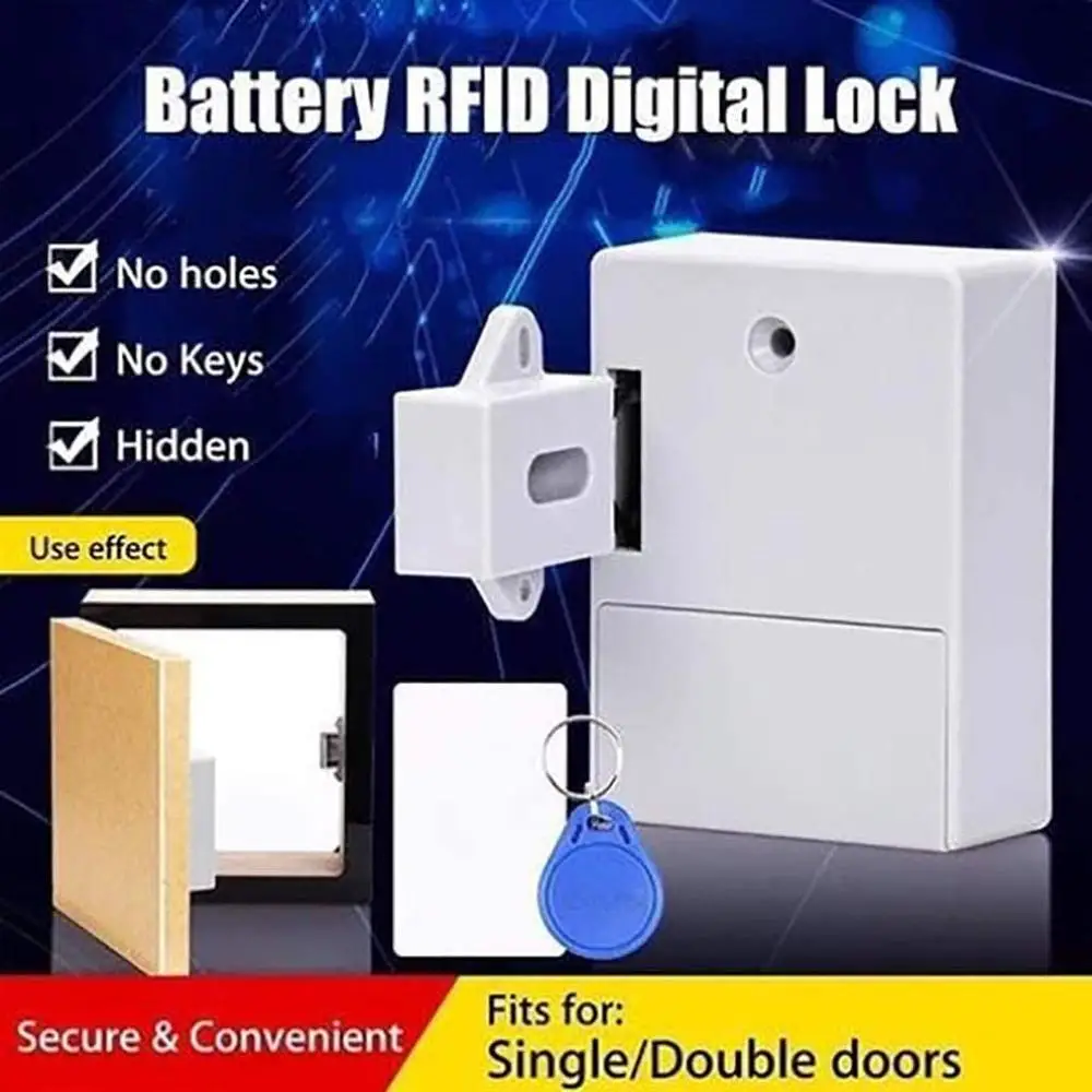 Smart Electronic Lock Smart Sensor RFID Hidden Safety Digital Cabinet Lock/Electronic Drawer LocksInduction  Security System enlarge