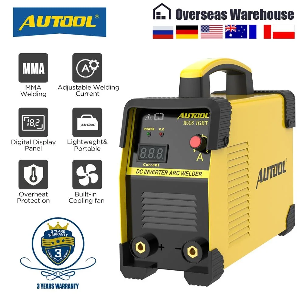 

AUTOOL M508 ARC MMA IGBT Mini Welder Car DIY Welders 110V to 240V Portable DC Inverter Electric Spot Welding Machine