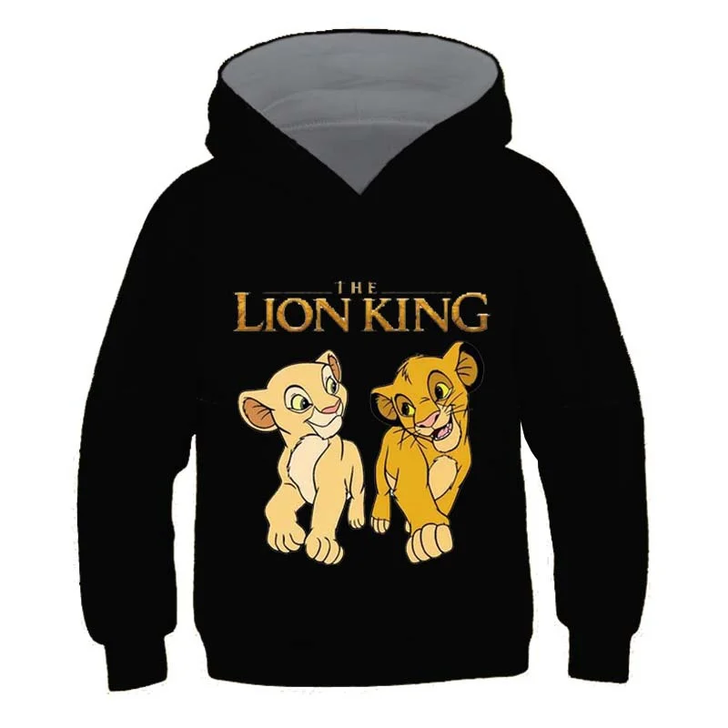

Kids Lion King Simba Hoodies Fashion Children Simba Hoodies Long Sleeve Cartoon Print Cool Print Sweatshirts Kids Clothes 2022