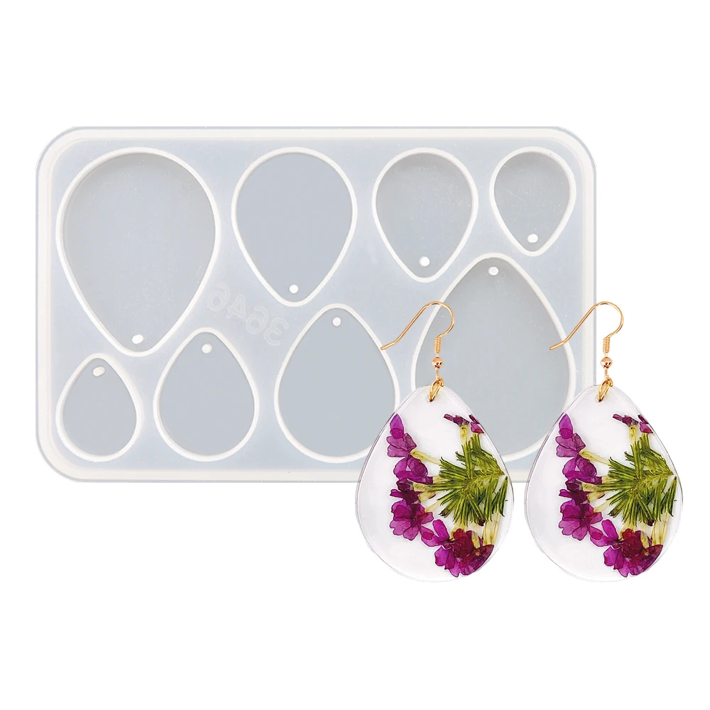 

DM291 геометрические бриллиантовые серьги, силиконовые ювелирные изделия, подвеска, ожерелье, орнамент, силиконовые серьги для Resina Epoxi