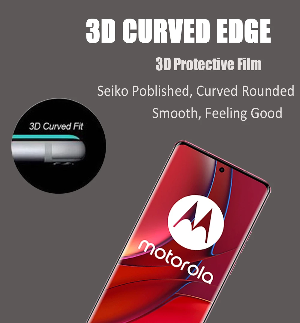 Защитное стекло закаленное для Motorola Edge 40 Pro 30 Fusion Ultra