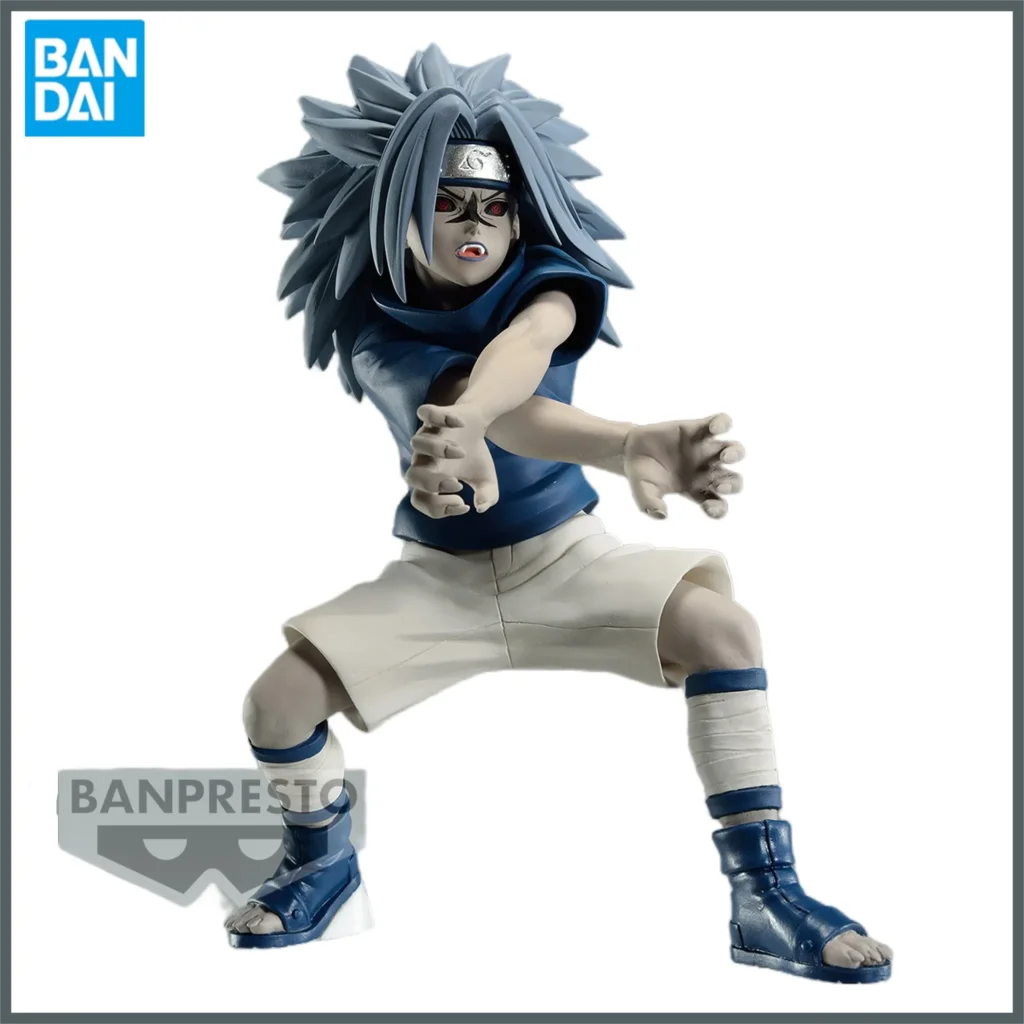 

In Stock Original Anime Figures Shippuden Naruto Sasuke PVC Action Vibration Stars Toys for Children Bandai Banpresto Collector