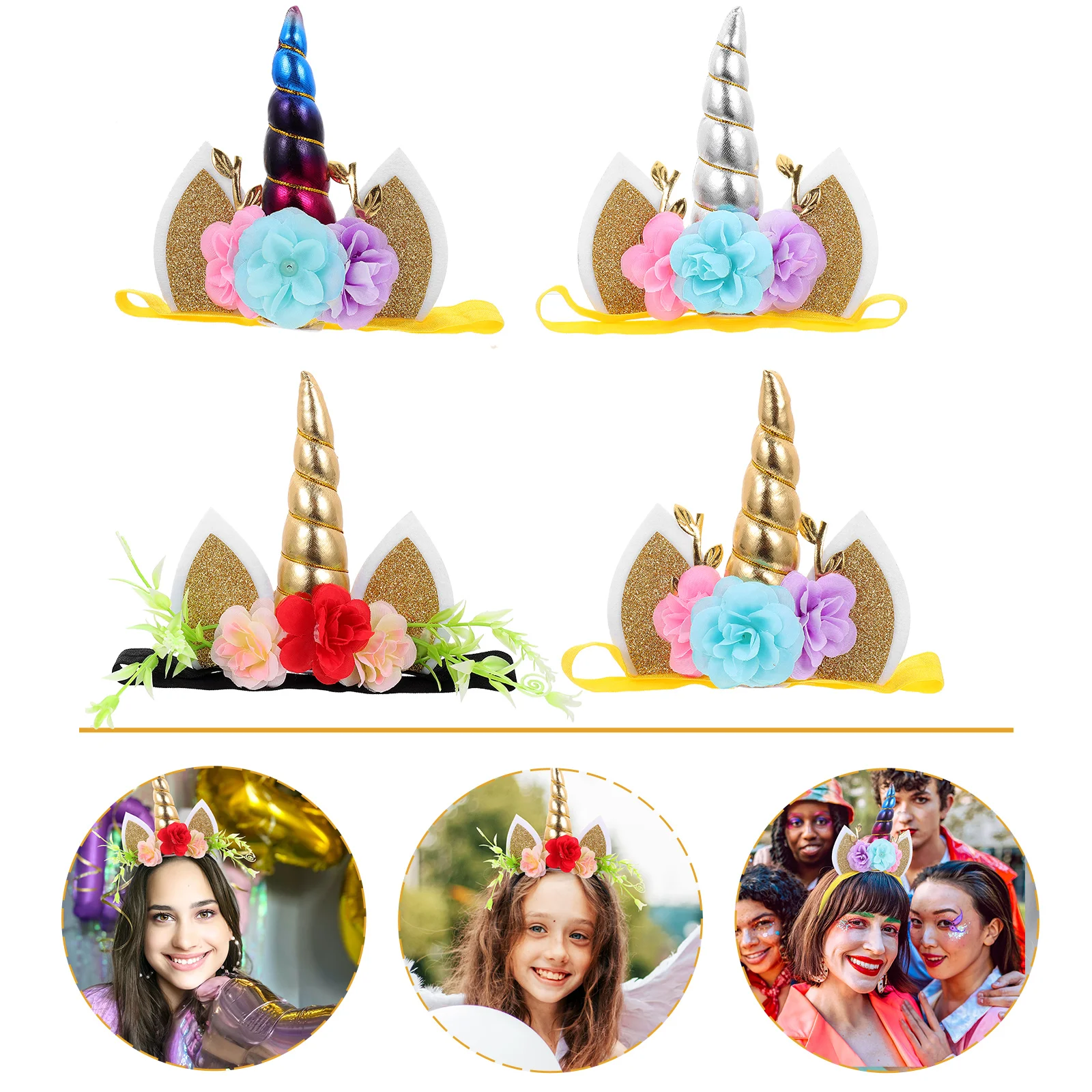 

Accessories Unicorn Design Headbands Hairband Girls Party Adorable Kids Infant Accessory