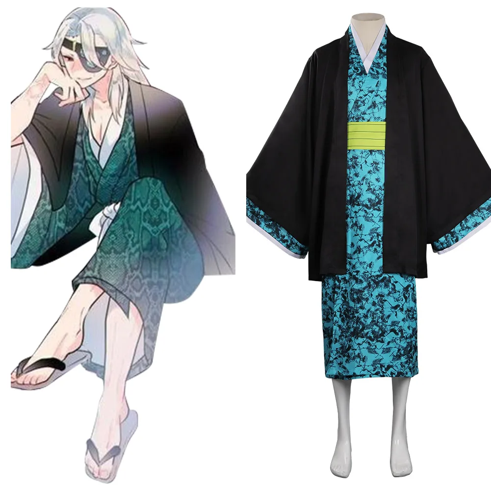 

Demon Slayer Uzui Tengen Cosplay Costume Kimono Outfits Halloween Carnival Suit