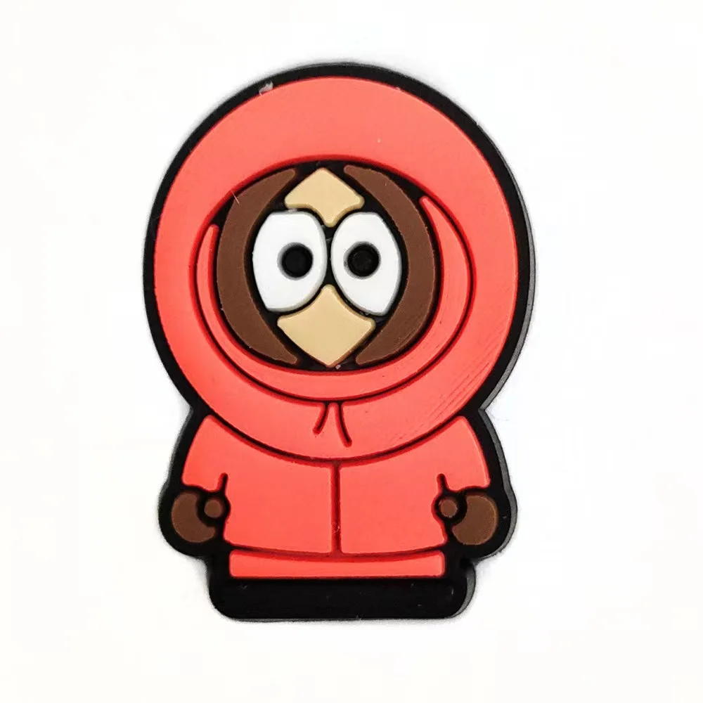 30pcs/set South Cartoon Park  Cute Shoe Decoration Shoe Accessories Croc Charms for Bracelets Backpack Jibz Kid X-mas Gifts