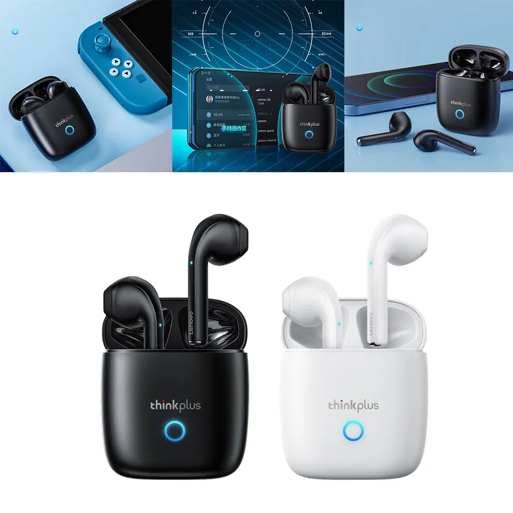 

Наушники-вкладыши Lenovo LP50, беспроводные стерео наушники с басами и Bluetooth, гарнитура с шумоподавлением и длительным режимом ожидания