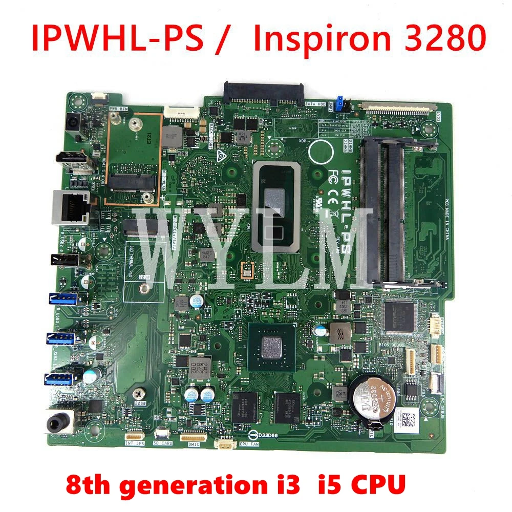 

IPWHL-PS Материнская Плата ЦП 8-го поколения i3 CN 0N6DHR для DELL Lnspiron 3280, материнская плата «Все в одном» для настольного компьютера 100% протестирована