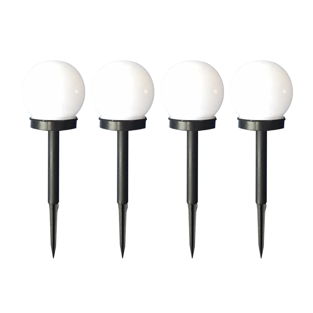

4 PCS Solar Powered Lights Outdoor Ball Bubble Shaped Garden LED Night Panel White