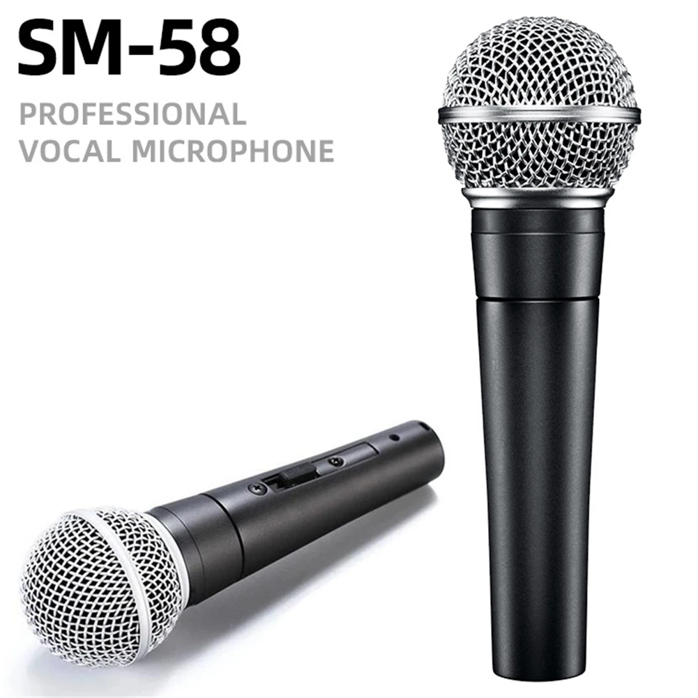 

Professional Wired Dynamic Handheld Microphone Cardioid Mic For SHURE High Quality Public Transmitter Recording Portable