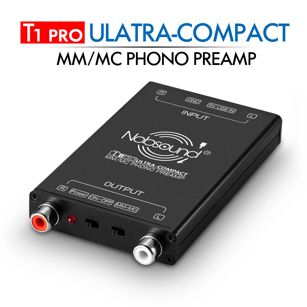 Nobsound HiFi Ultra Compact MM MC Phono giradischi preamplificatore Mini Audio Stereo fonografo preamplificatore per giradischi