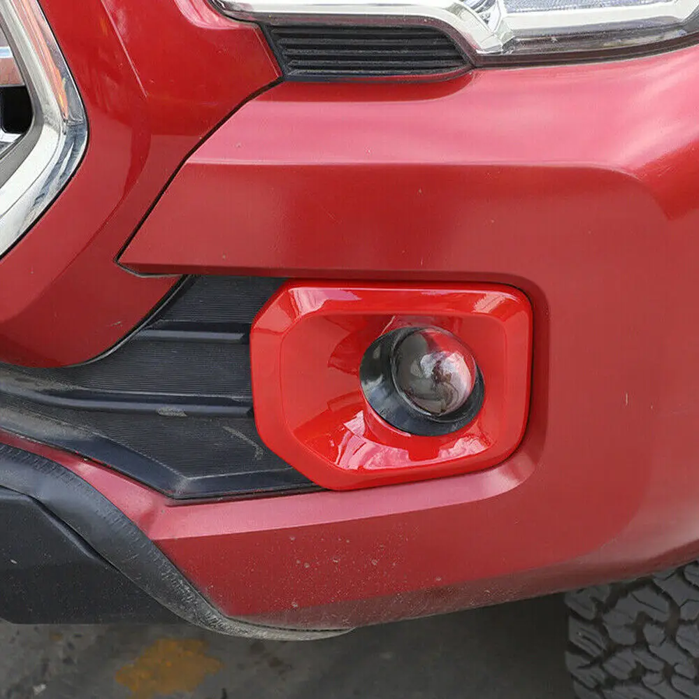 Красная ABS передняя противотуманная лампа Задняя панель для Toyot @ Tacom 2016-2022