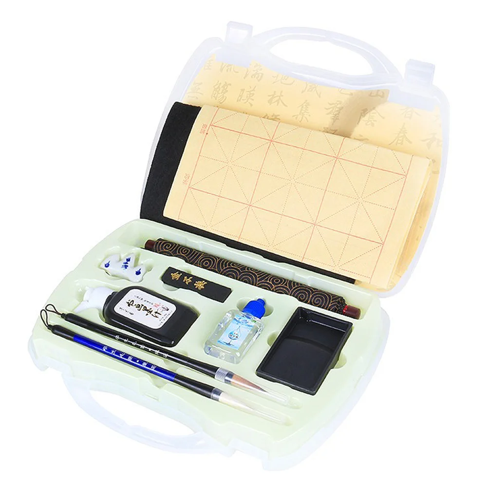

1 Set of Four Treasures Of The Study Kit Calligraphy Writing Accessories Supplies