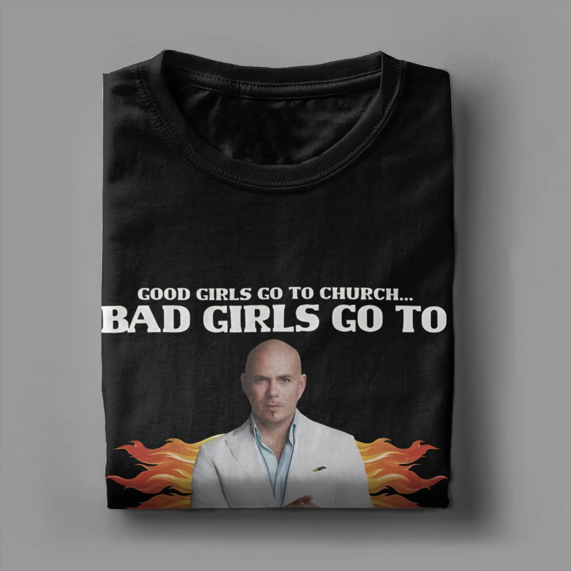 Фото Футболка Bad Girls Go To Pitbull, модные футболки Mr Worldwide, футболка с короткими рукавами, летняя одежда из 100% хлопка, большие размеры 5XL №4