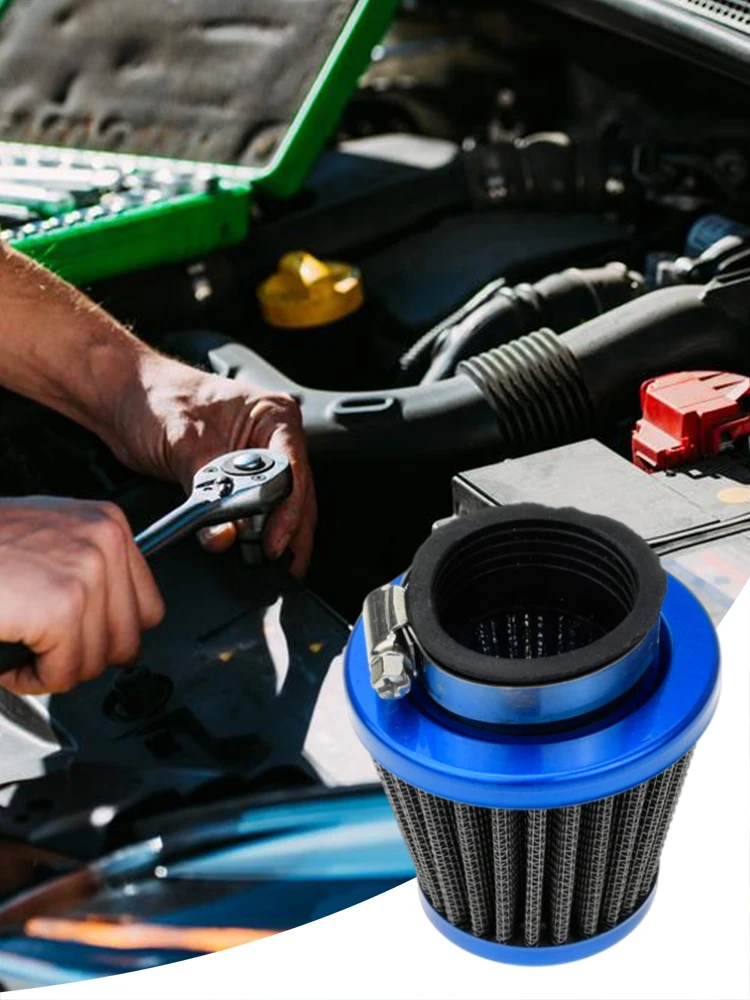 

Colored Mesh Air Filter Universal Car Air Filter High Flow Car Modification Intake Air Parts For Car Motorcycle Off-road Vehicle