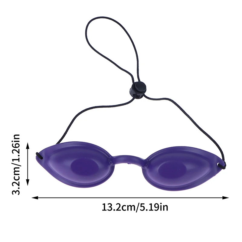 

Protective Eyepatch Laser Light Glasses Safety Goggles Uv Eye Protection Indoor & Outdoor Sunbed Tanning Goggles Adjustable