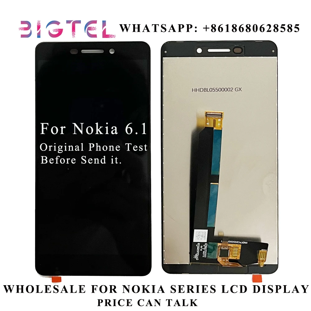 

For Nokia 6.1 TA-1043 TA-1045 TA-1054 TA-1050 TA-Replacement Mobile Phone LCD Display Touch Digitizer Screen Repair Assembly