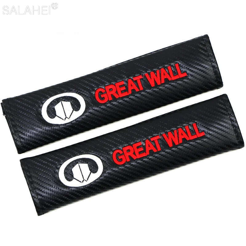 

2PCS Car Carbon Fiber Seat Belt Cover Shoulder Protector For Great Wall Haval F5 F7 H2S F7X Deer Wingle 5 C20r M2 C50 C30 M1 V80