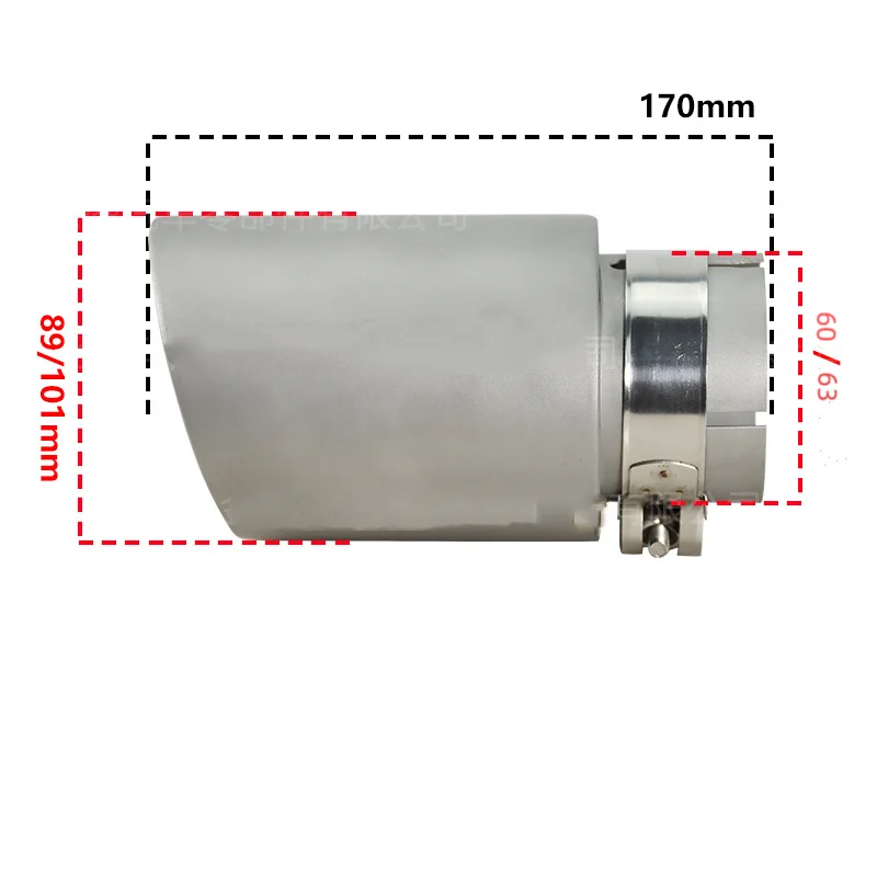 Бесплатная доставка 1 шт. наконечник автомобильного глушителя из нержавеющей