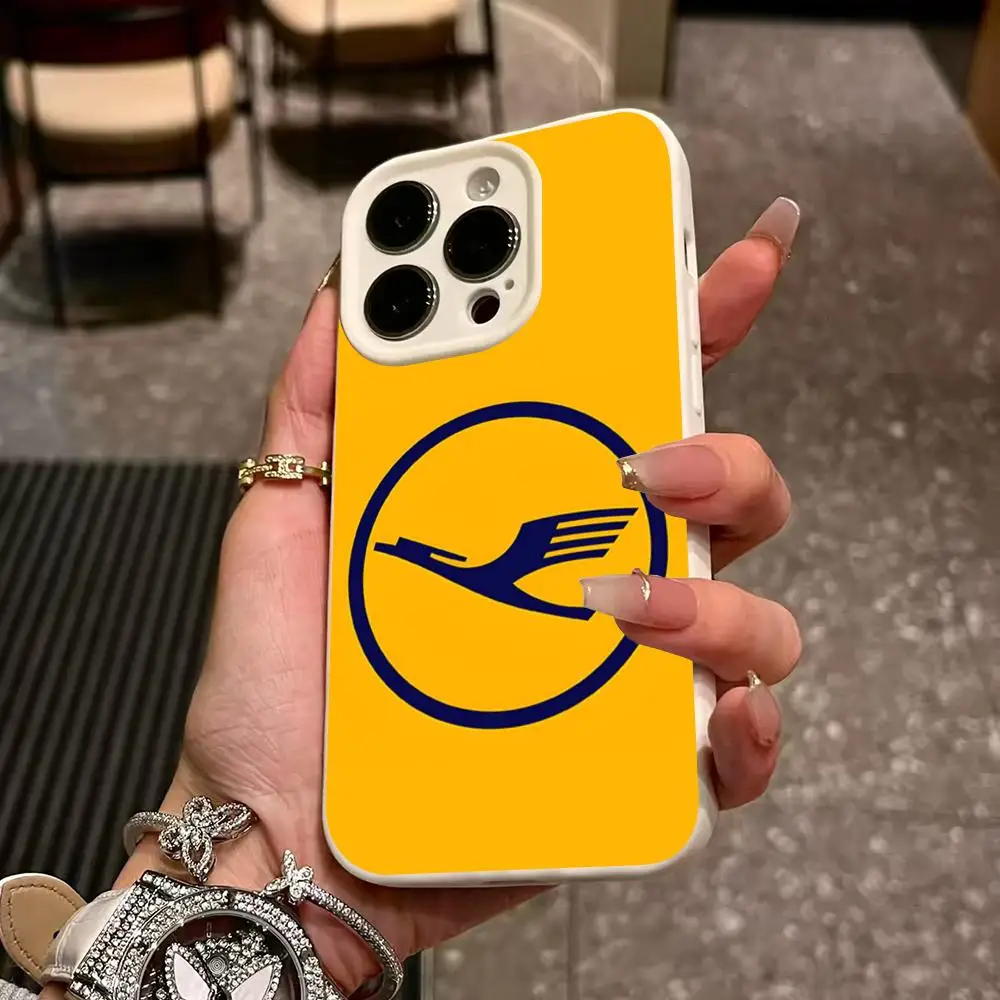 Фото Чехол для телефона Lufthansa G-german Airlines для iPhone 17, 13, 12, 11 Pro Max, 16, 15, 14 Plus, мягкий, конфетных цветов, с полным покрытием №2