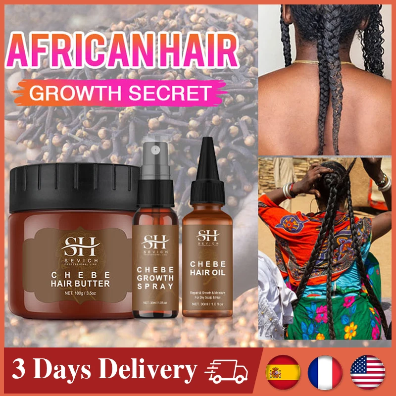 

Fast Hair Growth Oil African Crazy Traction Alopecia Chebe Hair Mask Anti Hair Break Hair Strengthener Hair Loss Treatment Spray