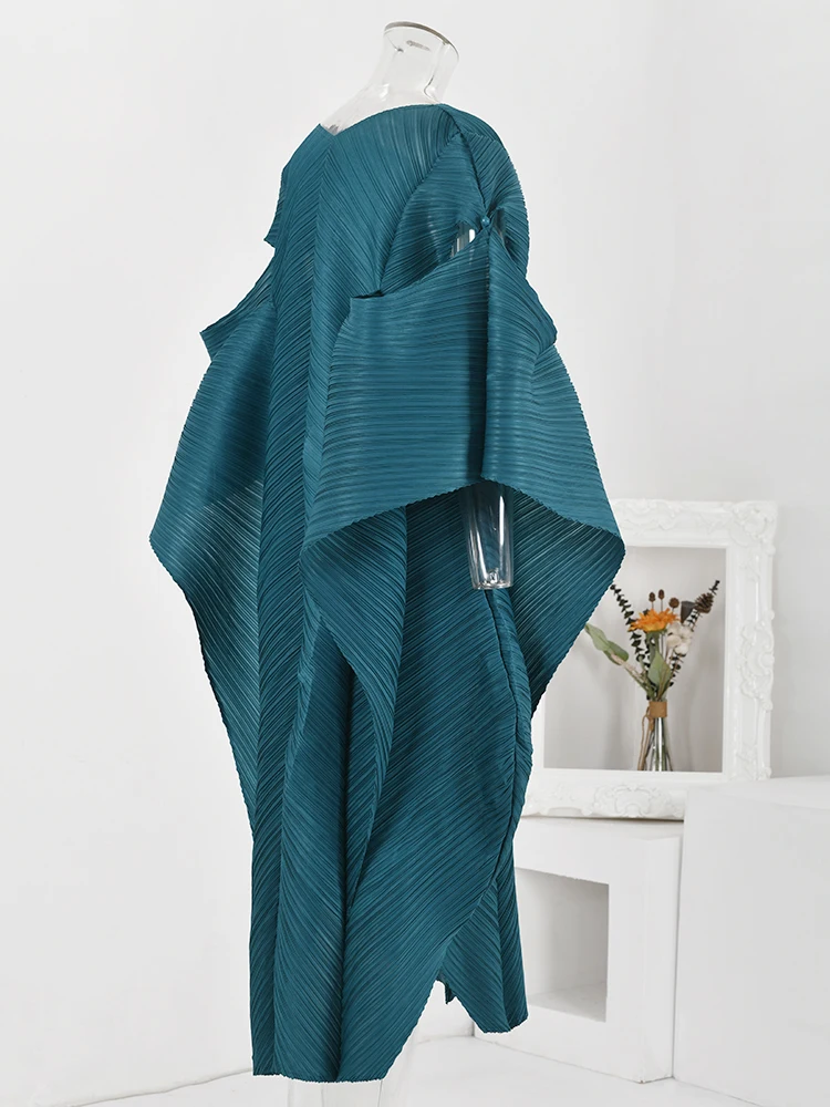 Дизайнерское плиссированное платье LANMREM женские свободные длинные платья с