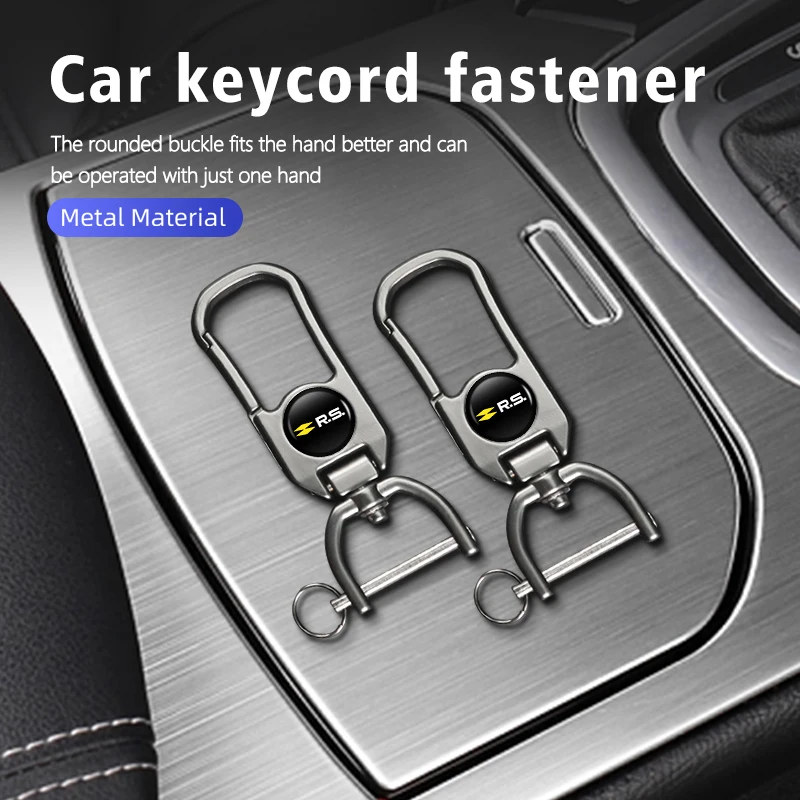 Металлический автомобильный брелок для ключей эмблемы аксессуары укладки Renaul RS