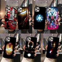 marvel avengers hero iron man phone case for iphone 13 12 11 pro mini xs max 8 7 plus x se 2020 xr cover