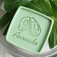 avocado pattern 100 olive soap letter pattern soap stamp exquisite acrylic soap seal