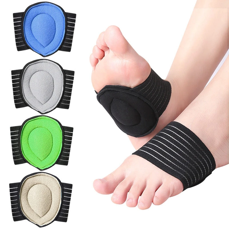 

1 Pair Arch Pad Support Insoles Foot Pain Relief Orthotic Support Wrap Breathable Plantar Fasciitis For Flat Foot Correction