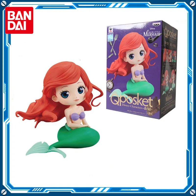 

Bandai Genuine The Little Mermaid Ariel Disney Princess girls christmas gifts anime cartoon model baby toys anime cartoon model