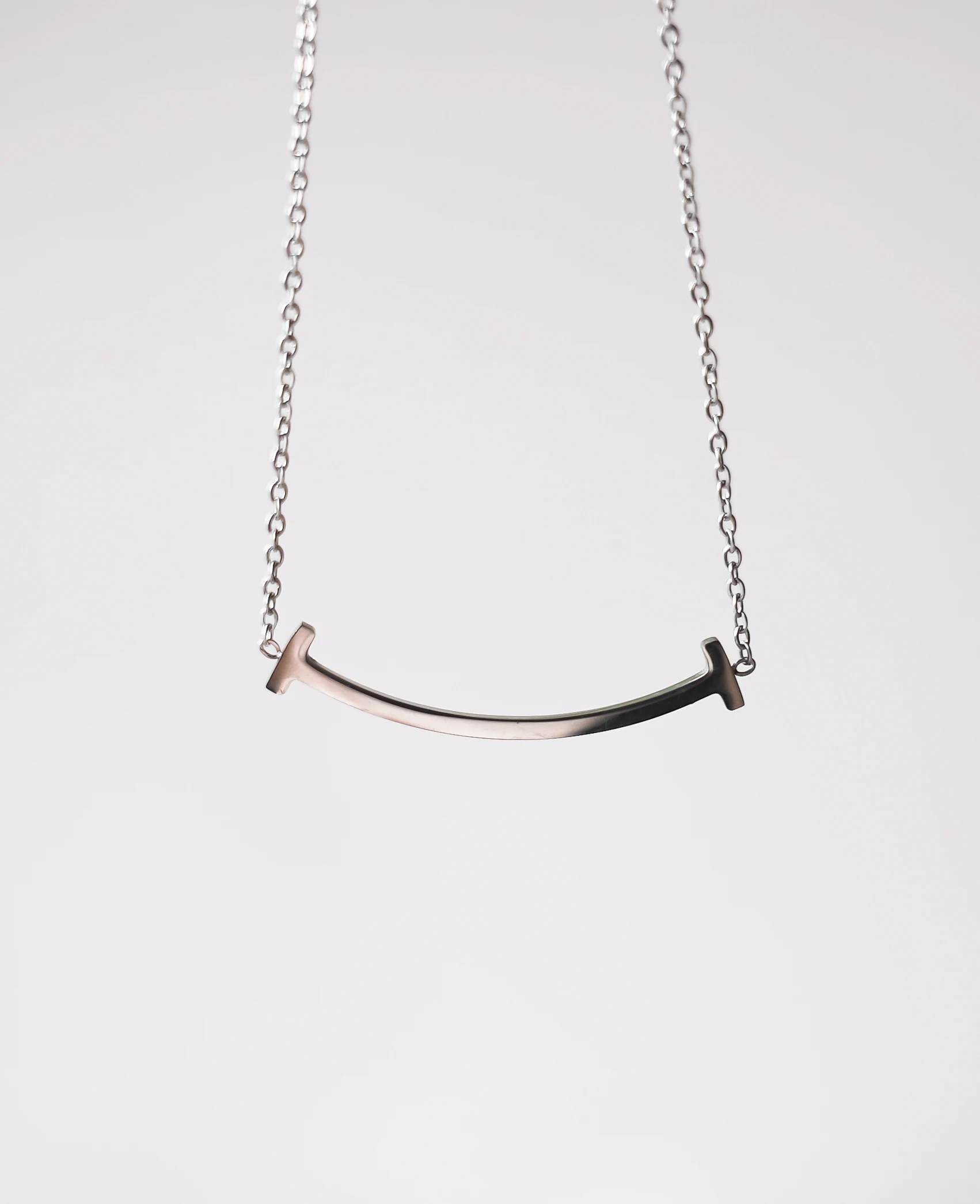 

Smile Pendant Women's stainless steel Necklace for jewelry making for women gift DIY halloween