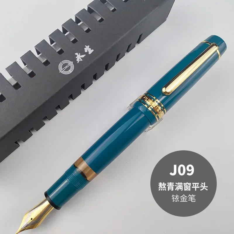 Короткая перьевая ручка Wing Sung 630, наконечник Iraurita, перо 0,5 ~ 0,7 мм, поршень, ручка из смолы с золотым зажимом, канцелярские принадлежности, деловые подарки, письмо (art.: 3920cdb41cf2a) - 3920cdb41cf2a