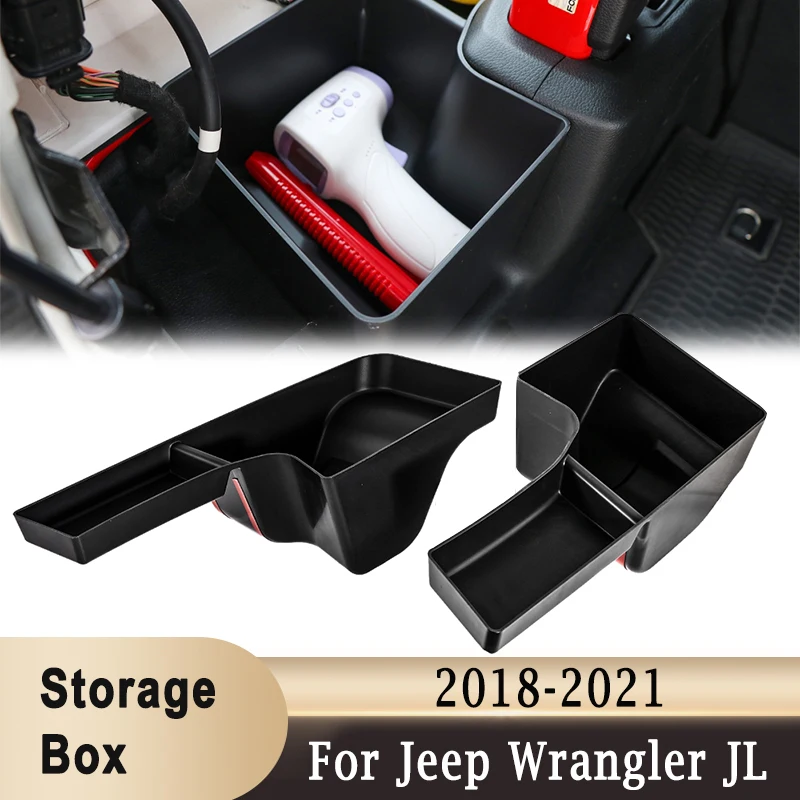 

Rear Trunk Boot Side Storage Tray For Jeep Wrangler JL JLU 2018-2021 Organizers Box Trunk Storage Space ABS Interior Accessories