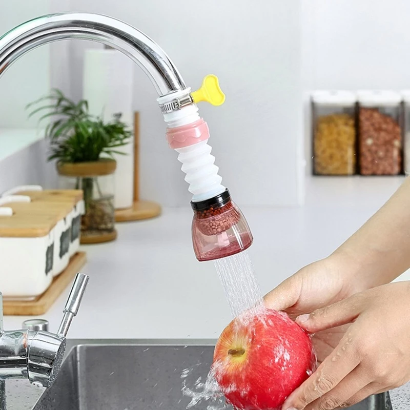 

Retractable Faucet Extender Filter Adapter Anti-Splash Filter Transparent Faucet Filter Nozzle with Water Purification