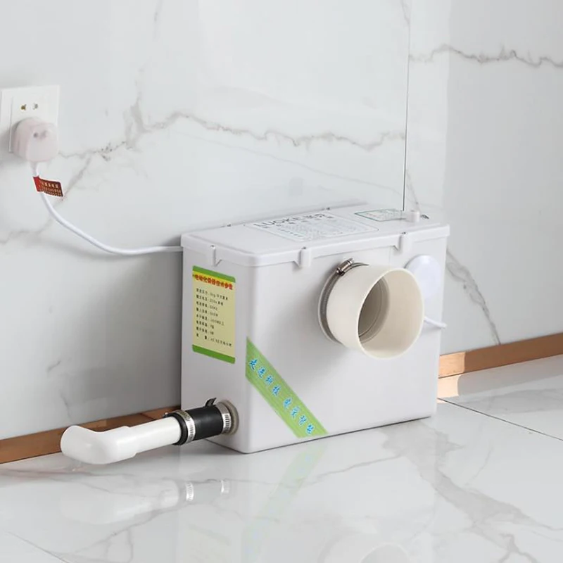 

220V 500W Sanitary Macerator Pump Auto Crush Waste Water Bath Toilet Sink Electric pulverizer septic device sewage lifter