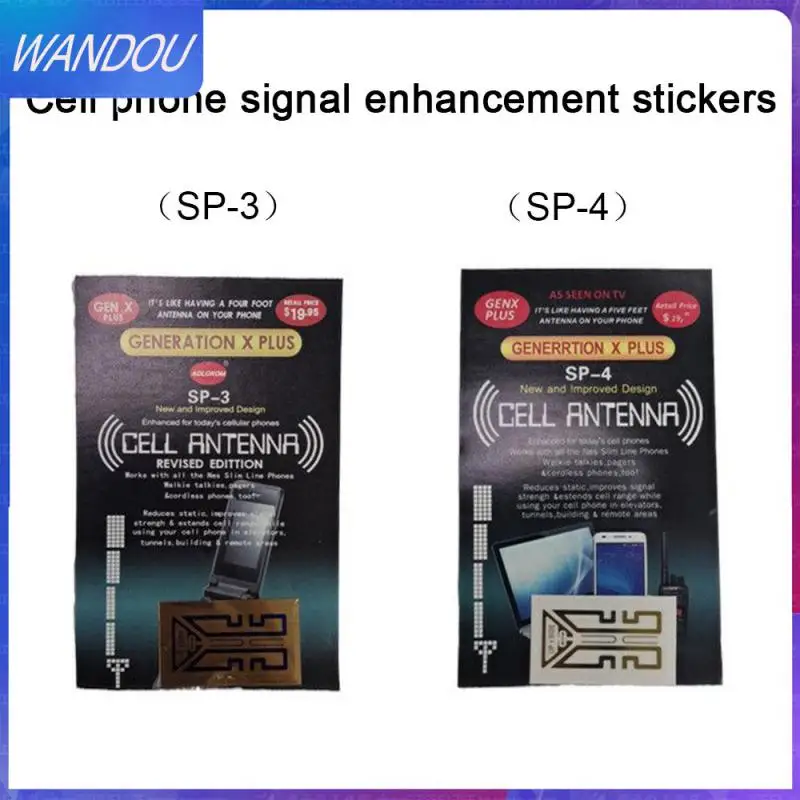 

2/4/6PCS For Outdoor Camping Booster Sticker Mobile Phone 4g Universal Booster Mini Portable Sticker Camping Tools