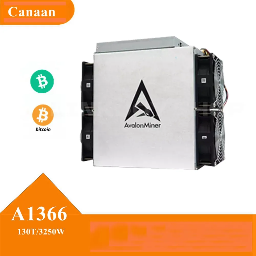 

Avalon Miner A1366 130th/S 3250W Powerful Bitcoin Asic Crypto Machine from Canaan Ship End of Dec