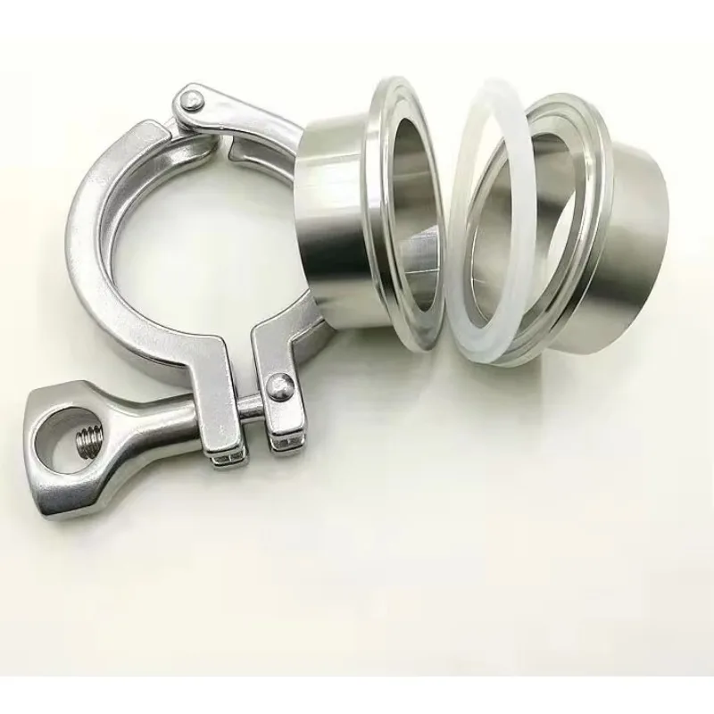 Фото ZzlHOP Tri Clamps Полный набор фитингов для труб Набор наконечников Соединение Quick 2, трицепное соединение из нержавеющей стали Equl Forg №2