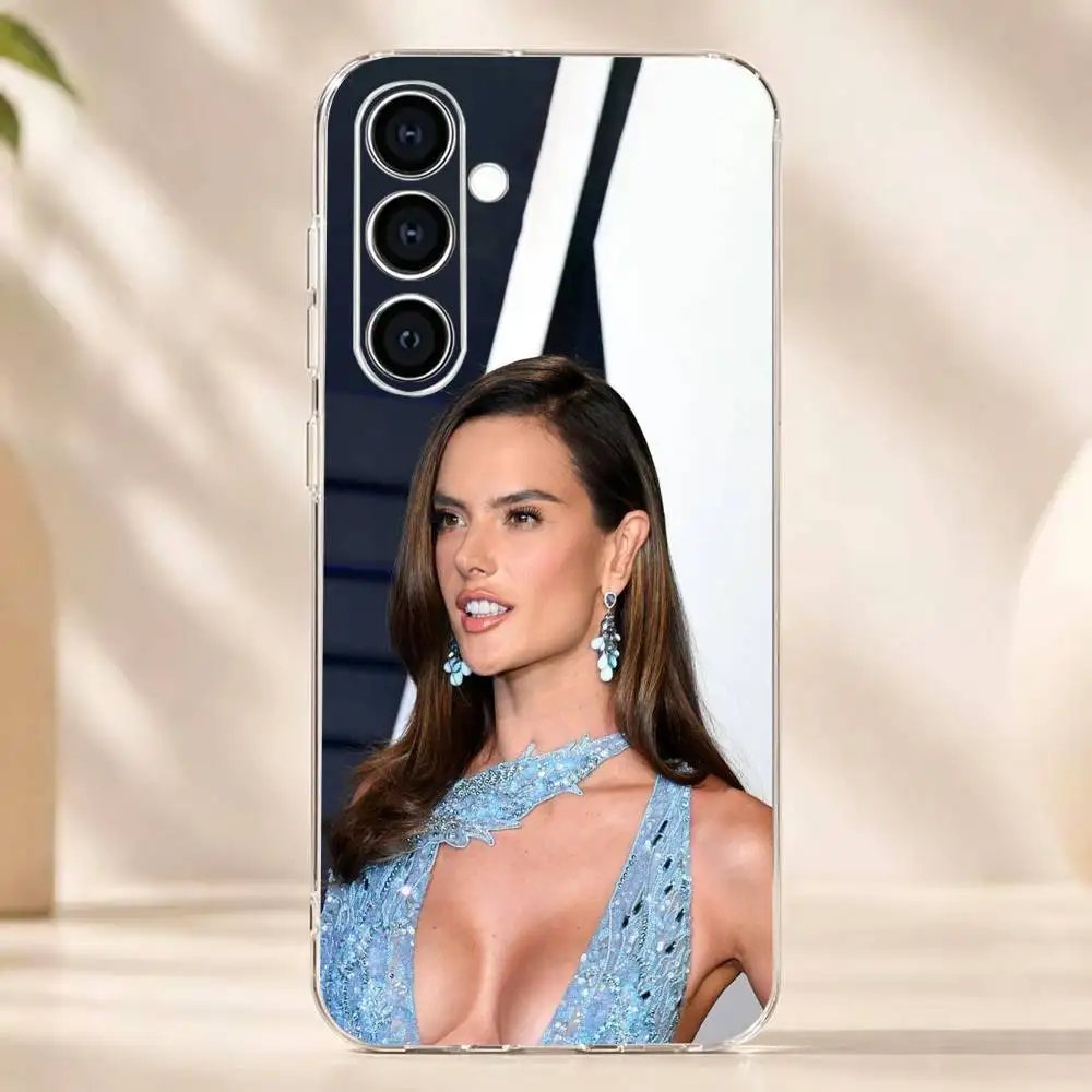 Фото Чехол для телефона supermode AA A-Alessandra Ambrosio, прозрачный мягкий силиконовый чехол для Samsung A73, A72, A71, A70, A53, A52, A51 №3