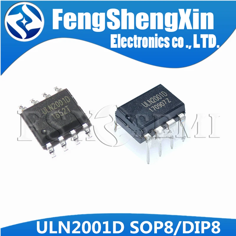 

100pcs ULN2001D DIP-8 ULN2001 SOP-8 DIP 2001D DIP-8 Darlington IC