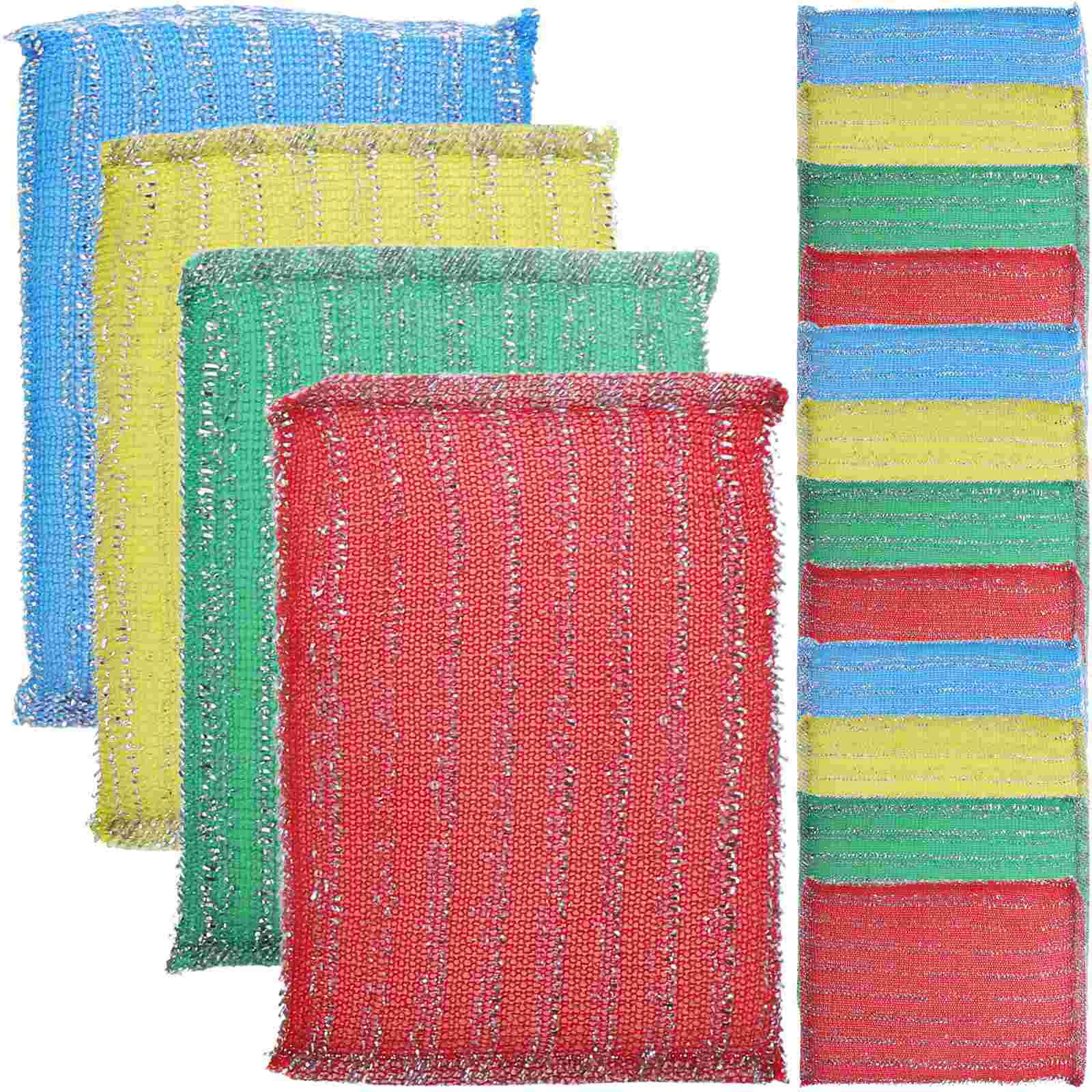 

20 Pcs Kitchen Cleaning Cloth Dish Washing Sponge Household Scrub Reusable Scrubber Supply Wok Multi-function