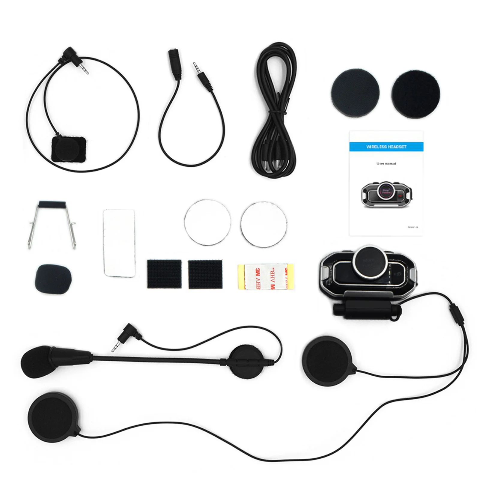 

Беспроводная гарнитура для мотоцикла, шлемы для мотошлема, гарнитура 5,0, шлем, Интерком с шумоподавлением/FM-радио, универсальная связь